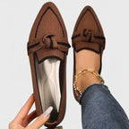 Patricia - Women's Pointed Toe Knot Ballet Flats