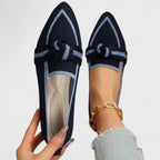 Patricia - Women's Pointed Toe Knot Ballet Flats