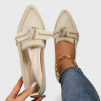Patricia - Women's Pointed Toe Knot Ballet Flats
