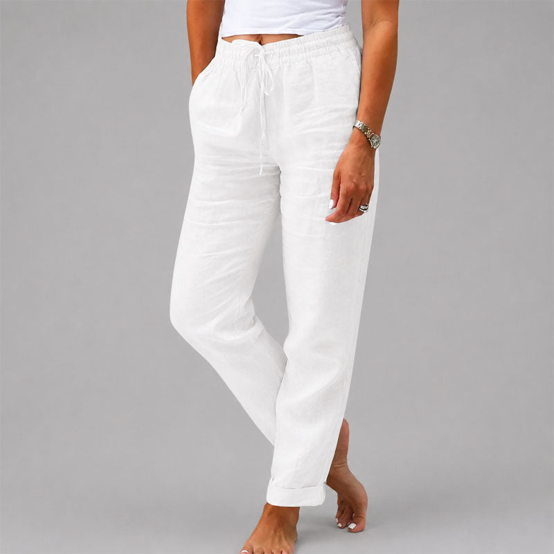 Phoebe - Women's Lightweight Drawstring Tapered Pants