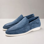 Pierce - Men's Suede Moc-Toe Loafers