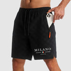Reid - Men’s Checkered Casual Summer Shorts