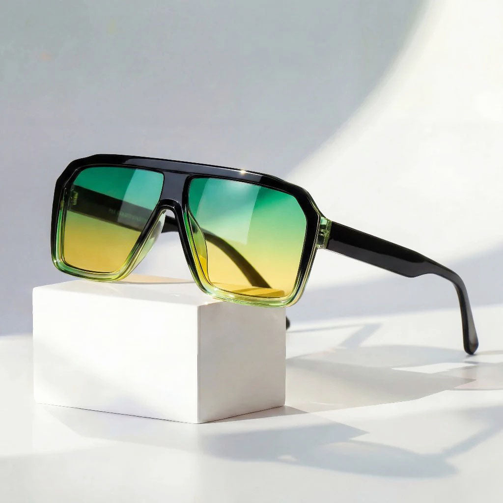 Remy - Bold Gradient Lens Visor Sunglasses