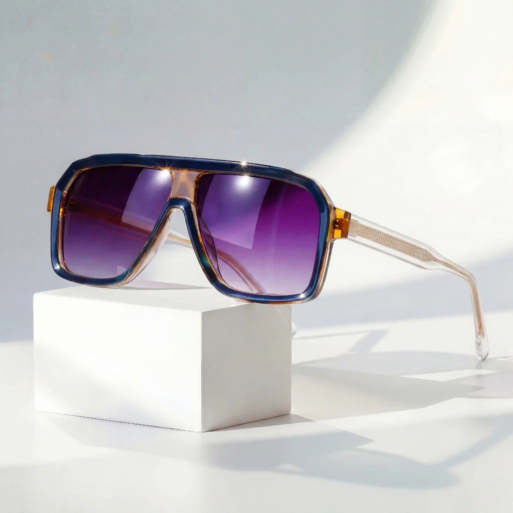 Remy - Bold Gradient Lens Visor Sunglasses