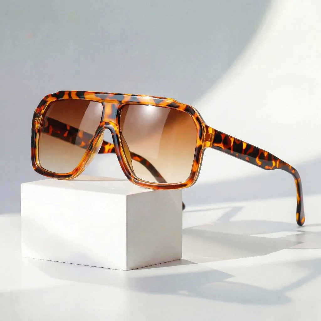 Remy - Bold Gradient Lens Visor Sunglasses