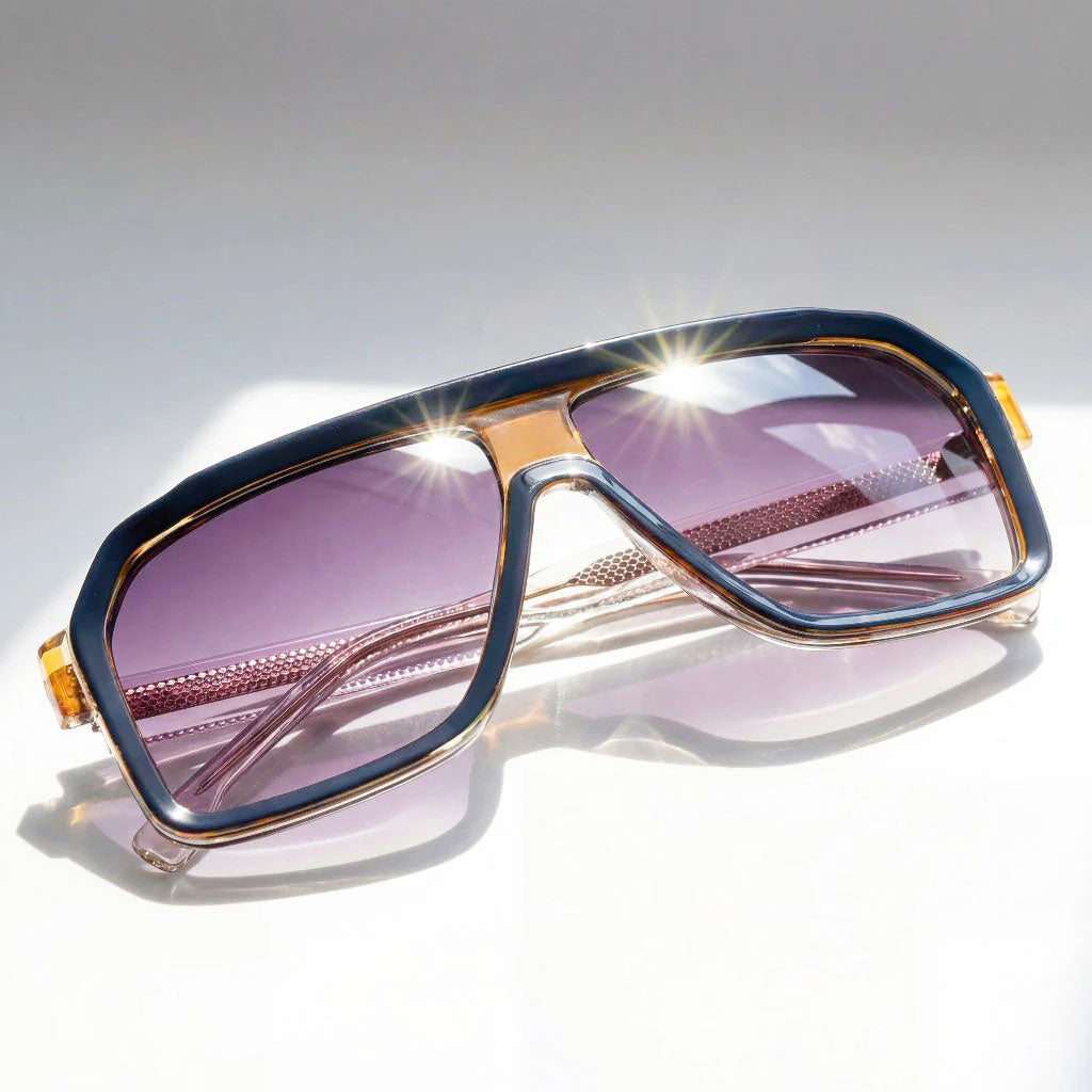 Remy - Bold Gradient Lens Visor Sunglasses