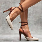 Rose - Women's Wrap Strap Pointed Heels
