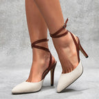Rose - Women's Wrap Strap Pointed Heels