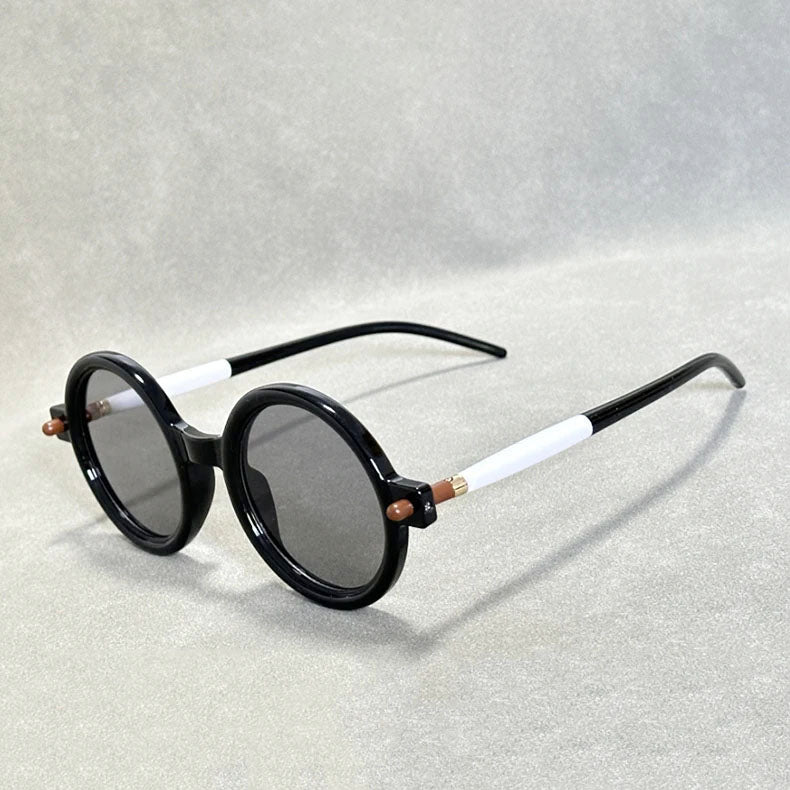 Rowan - Unisex Round Tortoiseshell Retro Sunglasses