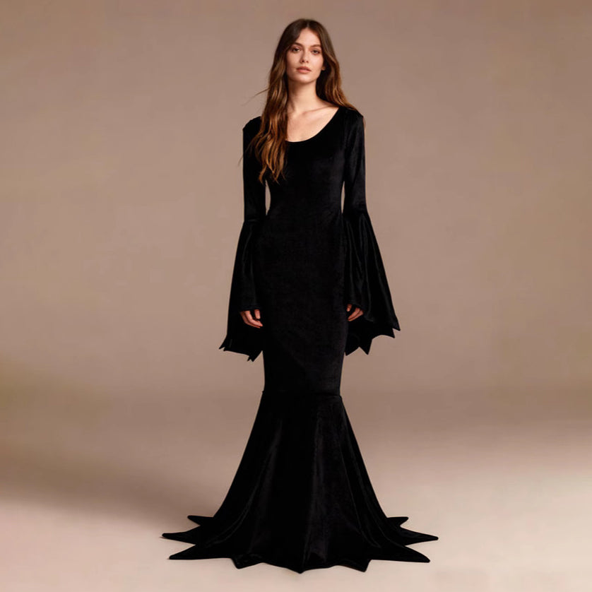 Salem - Women's Velvet Witch Halloween Costume Dress