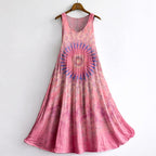 Savannah - Women’s Artistic Print Sleeveless A-Line Dress