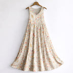 Savannah - Women’s Artistic Print Sleeveless A-Line Dress