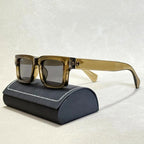 Shadeon -  Thick Frame Square Retro Sunglasses