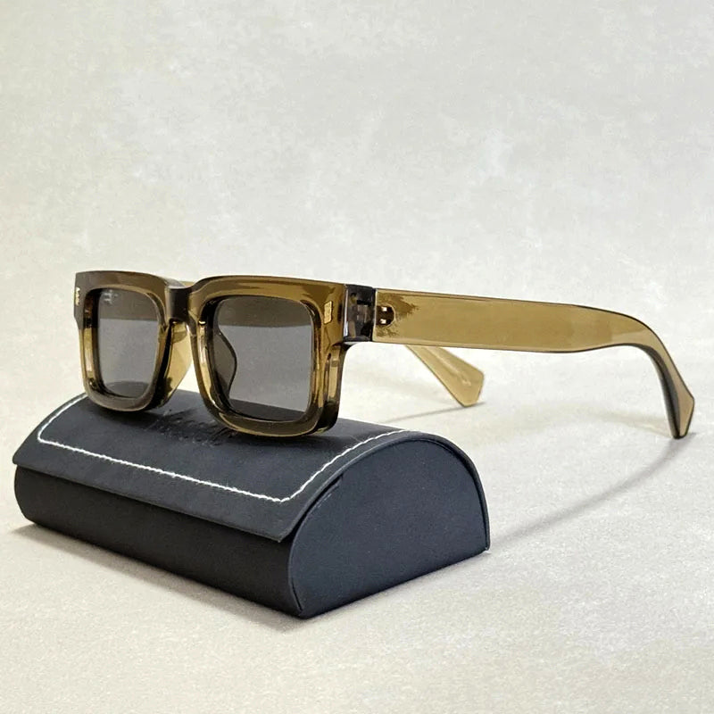 Shadeon -  Thick Frame Square Retro Sunglasses