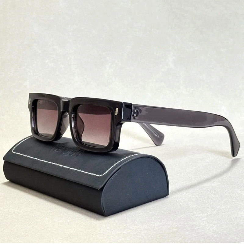 Shadeon -  Thick Frame Square Retro Sunglasses