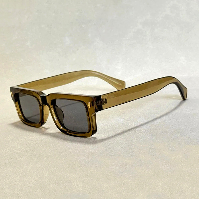 Shadeon -  Thick Frame Square Retro Sunglasses