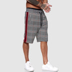 Shane - Men's Checked Pattern Relaxed Fit Streetwear Shorts