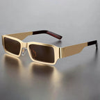 Solace - Geometric Metal Frame Sunglasses