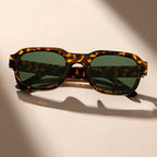 Solvane - Thick Rim Geometric Sunglasses