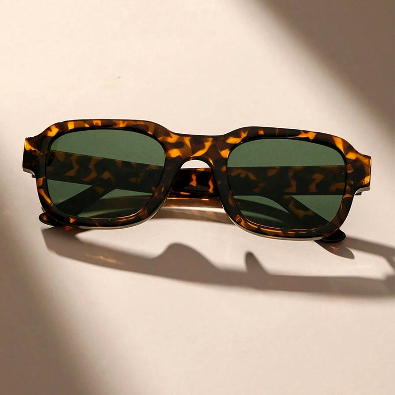 Solvane - Thick Rim Geometric Sunglasses