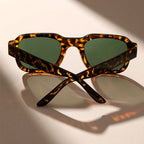 Solvane - Thick Rim Geometric Sunglasses
