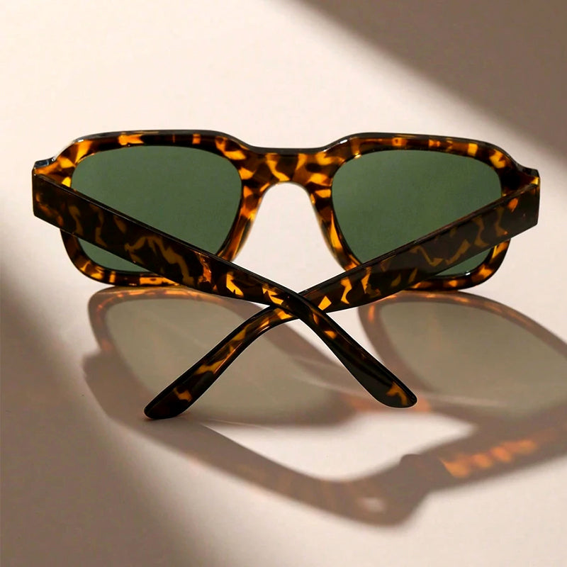 Solvane - Thick Rim Geometric Sunglasses