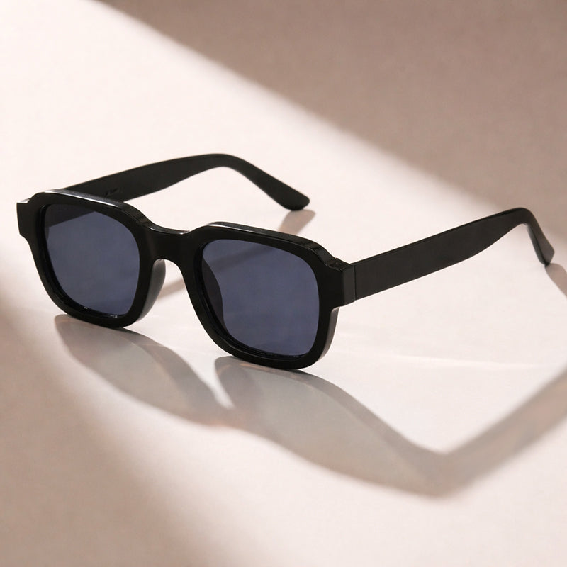 Solvane - Thick Rim Geometric Sunglasses