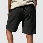 Stephen - Men’s Textured Drawstring Beach Shorts