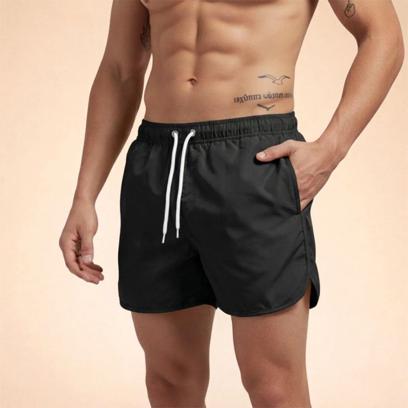 Tate - Men's Quick-Dry Drawstring Swim Shorts
