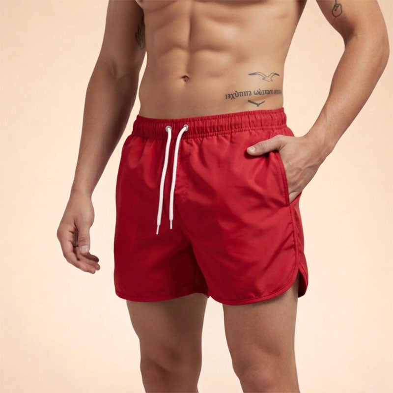 Tate - Men's Quick-Dry Drawstring Swim Shorts