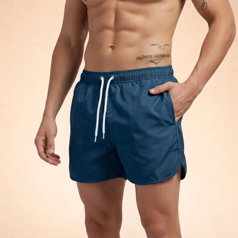 Tate - Men's Quick-Dry Drawstring Swim Shorts