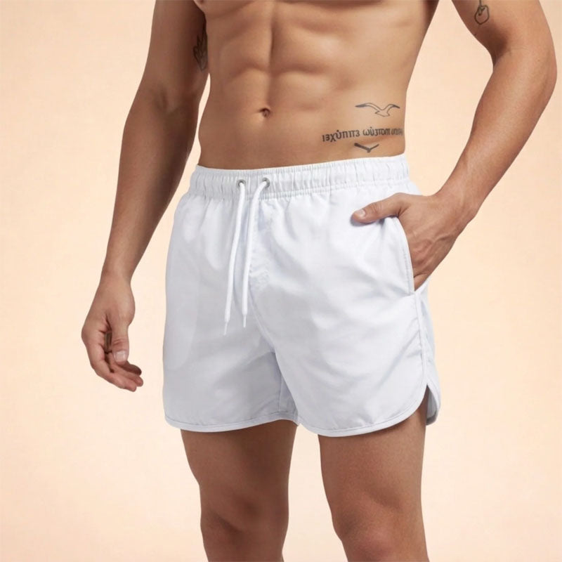 Tate - Men's Quick-Dry Drawstring Swim Shorts