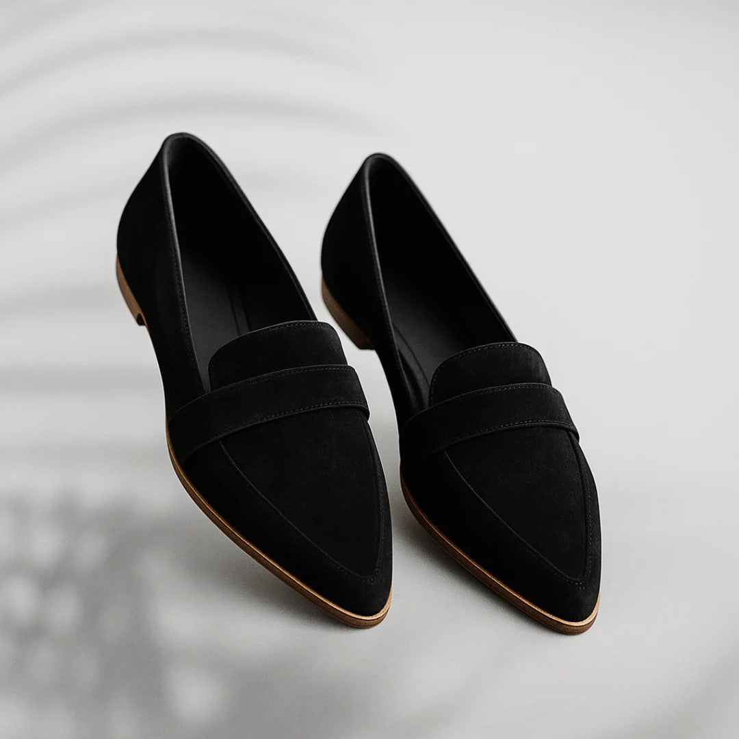 Taylor - Women's Pointed Toe Suede Loafers