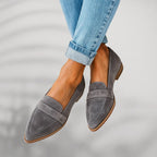 Taylor - Women's Pointed Toe Suede Loafers