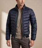 Tom - Men's Quilted Puffer Jacket with Stand Collar
