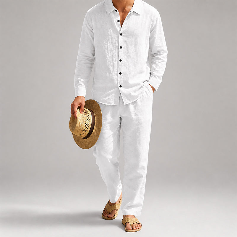Travis - Men's Lightweight Comfort Fit Shirt and Pants Set