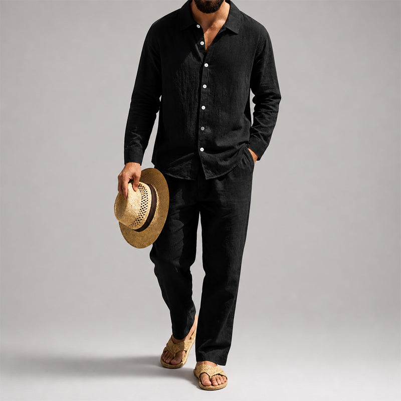 Travis - Men's Lightweight Comfort Fit Shirt and Pants Set