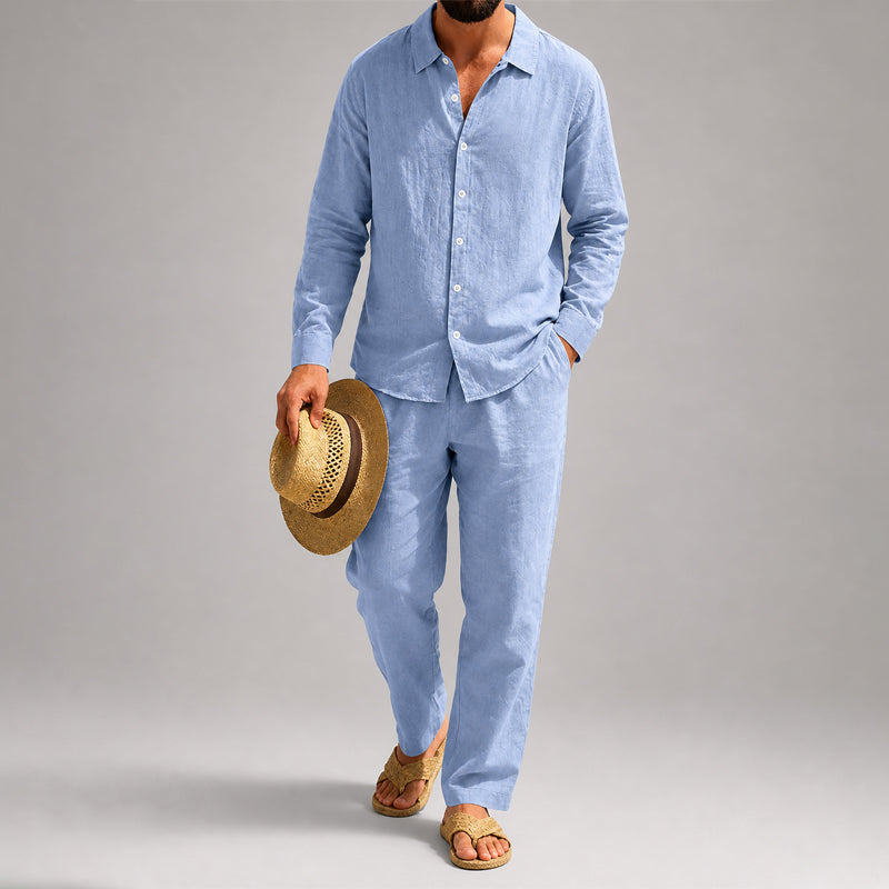 Travis - Men's Lightweight Comfort Fit Shirt and Pants Set