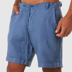Trevor - Men's Linen Drawstring Tailored Shorts
