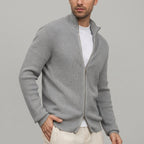 Troy - Men's Stand Collar Zip-Up Cardigan 8
