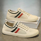 Tyler - Men's Lace-Up Striped Accent Knit Sneakers