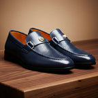 Vincent - Men's Perforated Moc-Toe Classic Dress Shoes