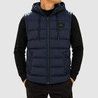Walker - Men's Hooded Puffer Vest with Zip Pockets