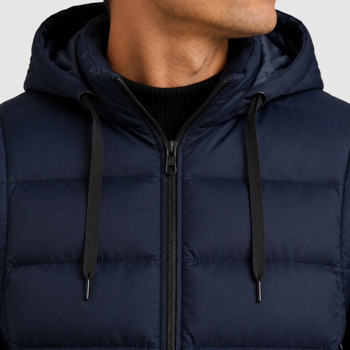 Walker - Men's Hooded Puffer Vest with Zip Pockets
