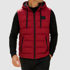 Walker - Men's Hooded Puffer Vest with Zip Pockets