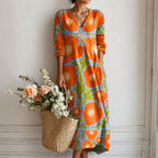 Whitney - Women’s Relaxed Fit Floral Vacation Maxi Dress