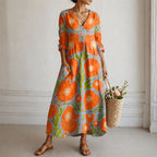 Whitney - Women’s Relaxed Fit Floral Vacation Maxi Dress