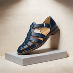 William - Men’s Leather Fisherman Sandals with Closed Toe