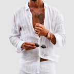 Wyatt - Men's Lightweight Cotton Long Sleeve Shirt