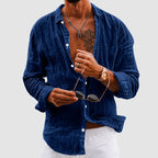 Wyatt - Men's Lightweight Cotton Long Sleeve Shirt